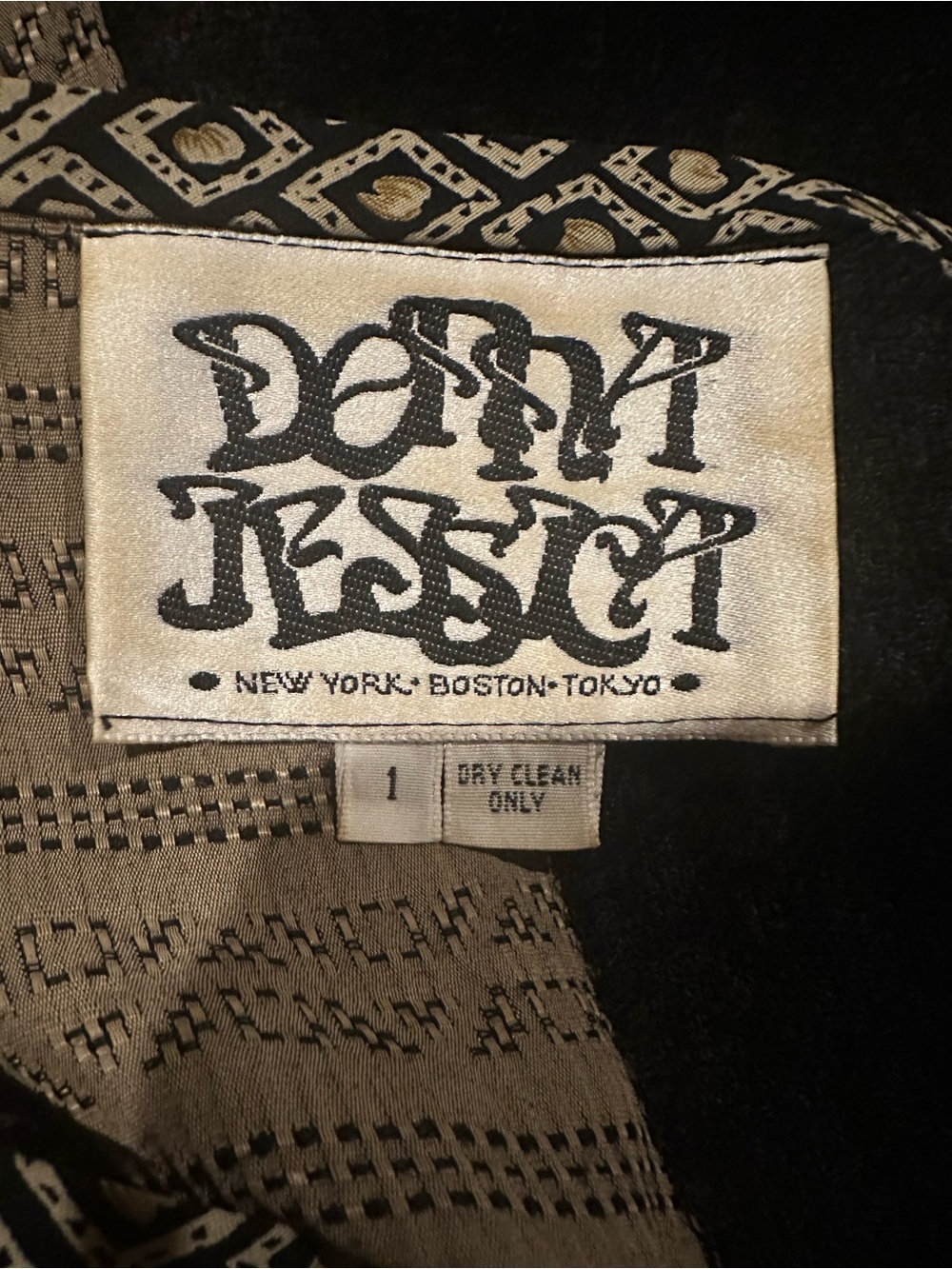 Vintage Donna Jessica Patchwork Maxi Dress Size 1 - Picture 5 of 5